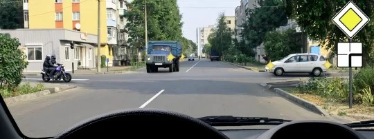 Иллюстрация к вопросу 80 по теме «п.13 Проезд перекрестков»