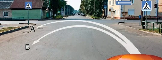 Иллюстрация к вопросу 70 по теме «п.8 Начало движения, маневрирование»
