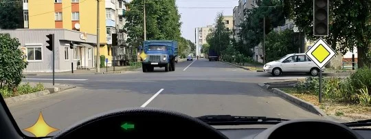 Иллюстрация к вопросу 74 по теме «п.13 Проезд перекрестков»