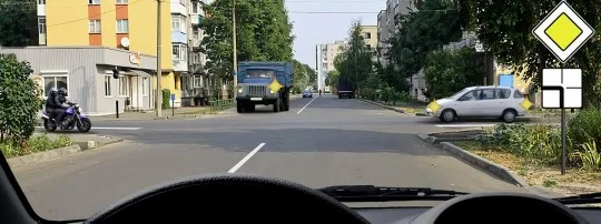 Иллюстрация к вопросу 13 по теме «п.13 Проезд перекрестков»