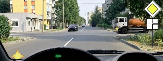 Иллюстрация к вопросу 57 по теме «п.13 Проезд перекрестков»