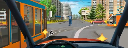 Иллюстрация к вопросу 48 по теме «п.6 Сигналы светофора и регулировщика»